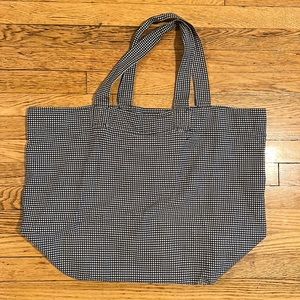 American Apparel black and white oversized tote